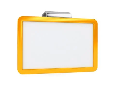 Board on spring over white background Stock Illustration