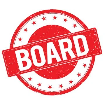 BOARD stamp sign red Stock Illustration