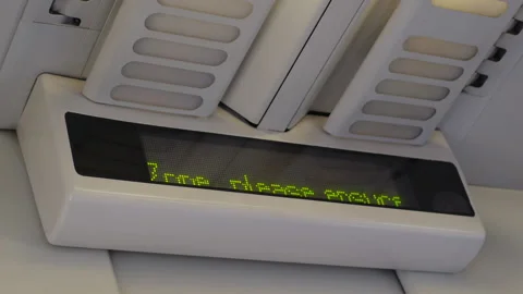 On Board Train Information Display Stock-Footage 150401242
