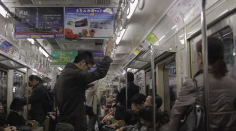 On Board Train  in Japan Stock Footage 52668966