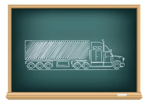 Board truck Stock Illustration