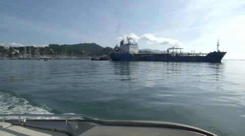 On board view of rear area of maxi rib  Video stock 45911447