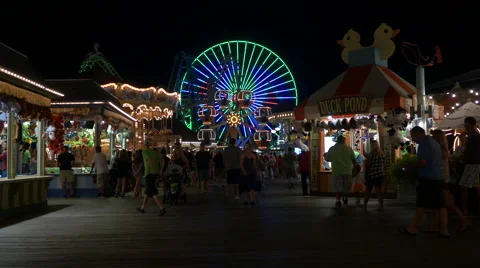 Board walk Rides Stock Footage 66541537