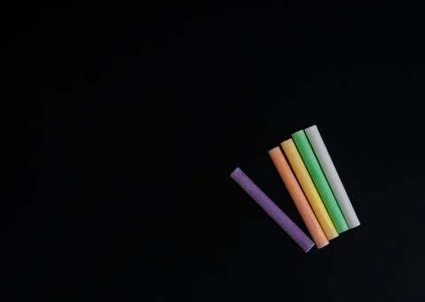 Board for writing with crayons Stock Photos