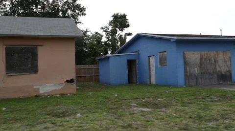 Boarded Up Abandoned Homes Stock Footage 59827452