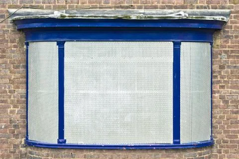 Boarded up window Foto stock