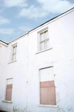 Boarded up windows Stock Photos