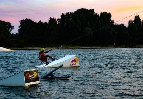 Boarder Doing A Trick Stock Photos