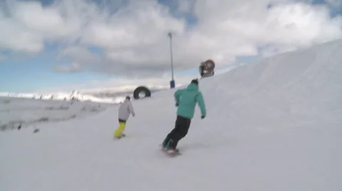 Boarders play Stock Footage 2252568