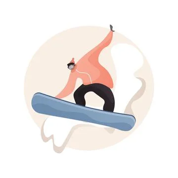 Boarding abstract concept vector illustration. Illustrazione stock