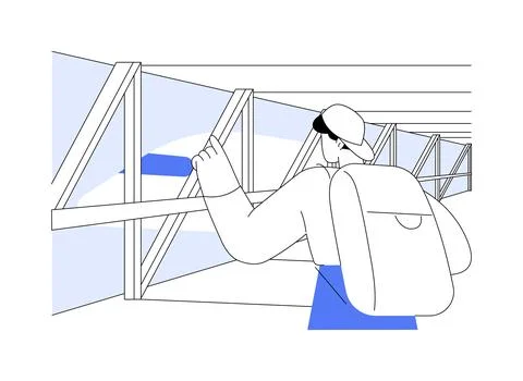 Boarding abstract concept vector illustration. Stock Illustration
