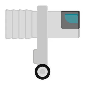 Boarding Bridge icon in Flat Style. Color Fill Stock Illustration