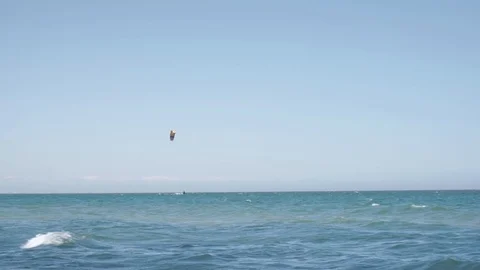 Boarding kite Stock Footage 112889646