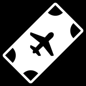 Boarding Pass Flat Icon Stock Illustration