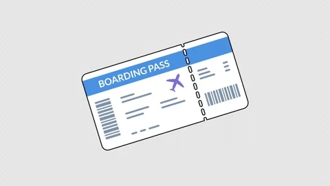 Boarding pass Stock Footage 334722506
