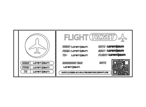 Boarding pass icon Stock-Illustration