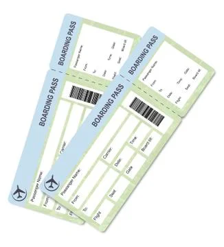 Boarding pass Stock Illustration