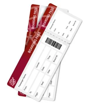 Boarding pass Stock Illustration