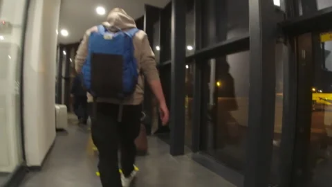 Boarding a plane, first person view Video stock 269545513