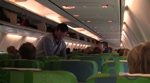 Boarding of a plane Stock Footage 8677749