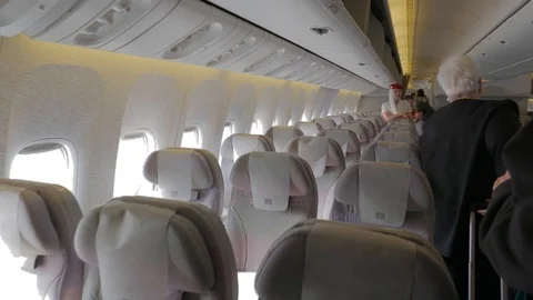 Boarding a plane Stock Footage 98291191