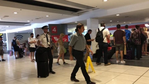 Boarding a plane Stock Footage 102087222