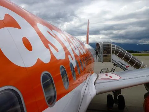 Boarding the plane Stock Photos