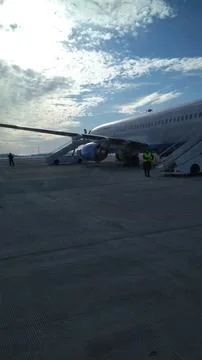Boarding a plane Stock Photos