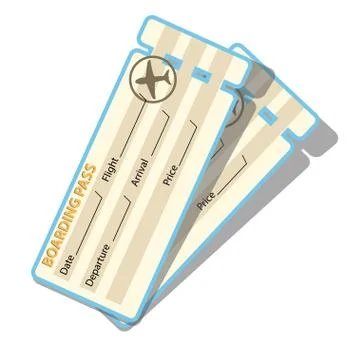 Boarding ticket Stock-Illustration
