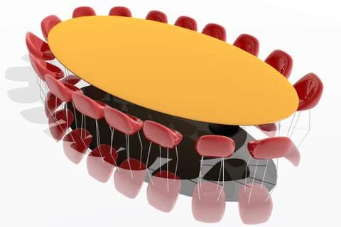 Boardroom table Stock Illustration