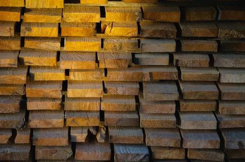Boards and beams basic building material nature Stock Photos