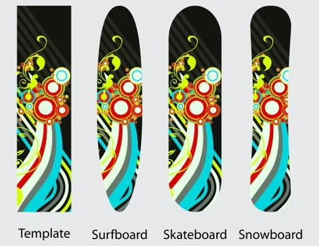 Boards design Stock Illustration