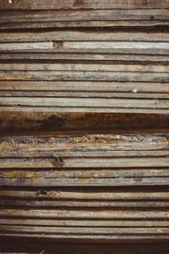 Boards lie in a pile Stock Photos