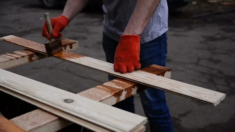 Boards painting 動画素材 99185620