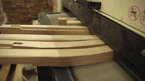 Boards pulls into the machine Stock Footage 128369810