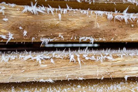 Boards in the snow Stock Photos
