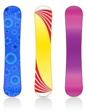 Boards for snowboarding vector illustration Stock Illustration