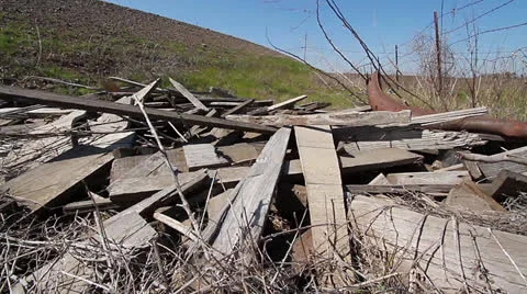 BoardsAndDebris1 Stock Footage 26368323