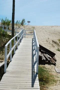  boardwalk at the beach Stock Photos