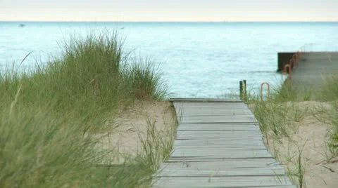 Boardwalk loop HD-1 Stock Footage 26070695
