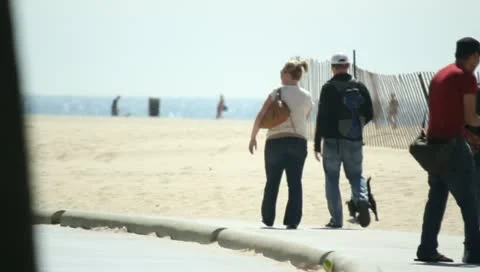 Boardwalk Scenes Stock Footage 11359978