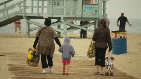 Boardwalk Scenes Stock Footage 11443208