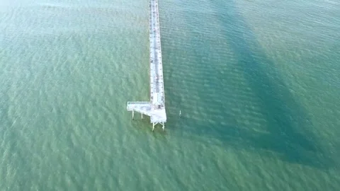 Boardwalk tilt up Stock Footage 135335379