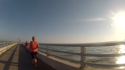 Boardwalk on the Water Stock-Footage 22008904