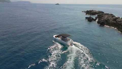Boat from above Stock Footage 251146063