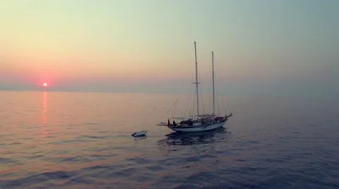 Boat Aerial Stock Footage 54054826