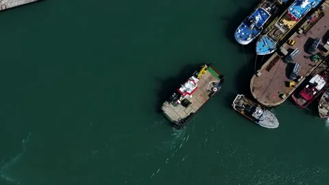 Boat aerial video Stock Footage 146696274