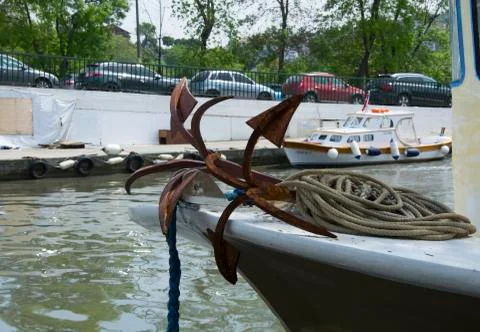 Boat anchor Stock Photos