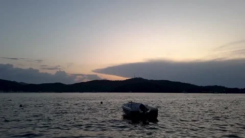 A boat anchored 库存影片 252137164