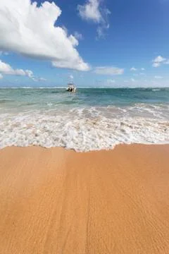 Boat and beach Stock Photos